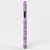 String Lights auf lila iPhone Case (Hinten/Rechts)