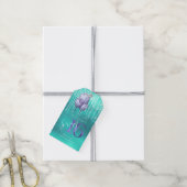 String Lights & Balloons Sweet 16 Aquamarin ID473 Geschenkanhänger (Mit Garn)