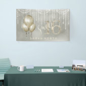 String Lights & Balloons Sweet 16 Champagne ID473 Banner (Messeveranstaltung)