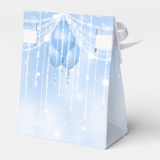 String Lights & Balloons Sweet 16 Lt. Blue ID473 Geschenkschachtel (Rückseite)