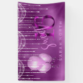 String Lights & Balloons Sweet 16 Orchid ID473 Banner (Vertikal)