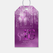 String Lights & Balloons Sweet 16 Orchid ID473 Geschenkanhänger (Vorderseite)
