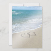 String Lights Beach Brautparty Arch Foto Einladung (Rückseite)