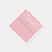 String Lights-Brautparty Serviette (Ecke)