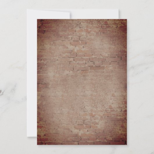 String Lights Brick Generic All Purpose Party Einladung (Rückseite)