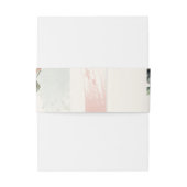 String Lights, Brush Stroke, Blumenstrauß Einladungsbanderole (Rückseitenbeispiel)