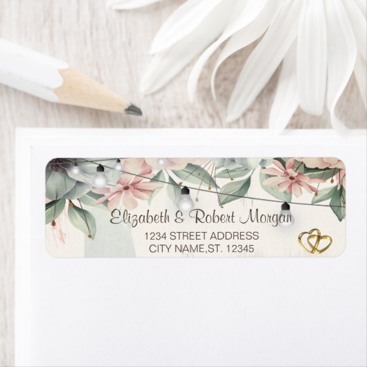 String Lights, Brush Stroke, Blumenzettel (Insitu)