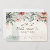 String Lights, Brush Stroke, floral UAWG Einladung (Vorderseite)