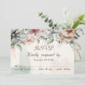 String Lights, Brush Stroke, floral UAWG Einladung (Stehend Vorderseite)