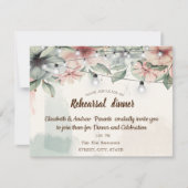 String Lights, Brush Stroke, Probe mit Blumen Einladung (Vorderseite)