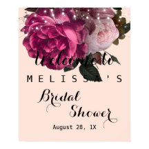 String Lights Burgundy Blume Brautparty