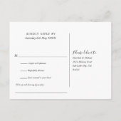 String Lights Burgundy Song Request UAWG Einladungspostkarte (Rückseite)