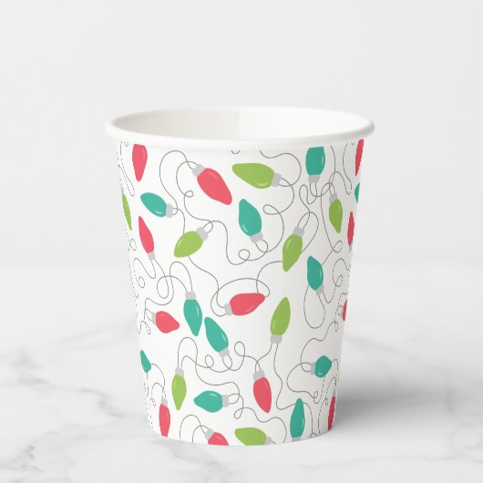 String Lights Christmas Paper Cups Pappbecher (Links)