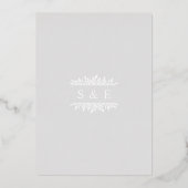 String Lights EAL FOIL Foto Einladung Hochzeit (Rückseite)