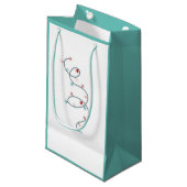 String Lights Gift Bag (SeaFoam Green) Kleine Geschenktüte (Vorderseite Schrägansicht)
