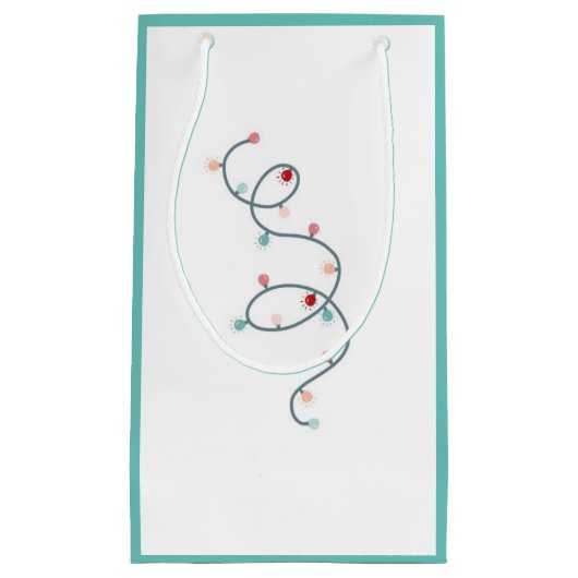 String Lights Gift Bag (SeaFoam Green) Kleine Geschenktüte (Vorderseite)