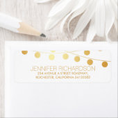 String Lights Gold Foil Wedding Return (Insitu)