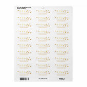 String Lights Gold Foil Wedding Return (Vorne)