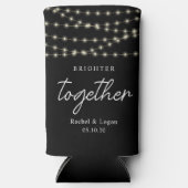 String Lights Hochzeit Probe Dinner Gastgeschenk Selters Dosenkühler (Vorderseite)