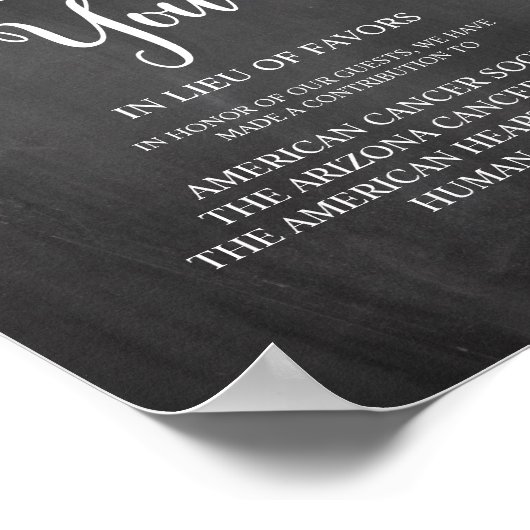 String Lights, Hochzeitsspende, Beitrag Poster (Ecke)