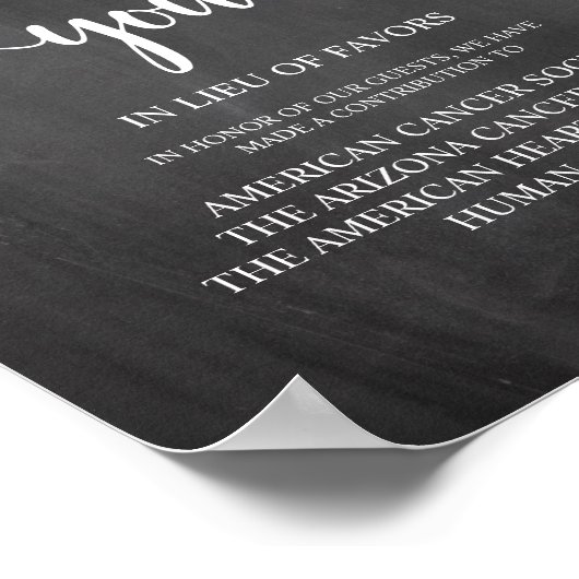 String Lights, Hochzeitsspende, Beitrag Poster (Ecke)