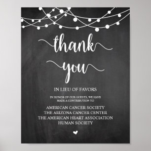 String Lights, Hochzeitsspende, Beitrag Poster