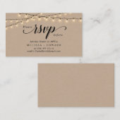 String Lights Kraft, Black Script, UAWG response Begleitkarte (Vorne/Hinten)