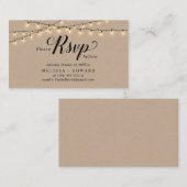 String Lights Kraft, Black Script, UAWG response Begleitkarte (Vorne/Hinten)