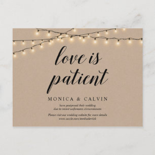 String Lights, Kraft, Liebe ist geduldig, verschob Postkarte