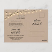 String Lights, Kraft, Liebe ist geduldig, verschob Postkarte (Rückseite)