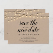 String Lights, Kraft, Rett des neuen Datums, Zurüc Postkarte (Vorne/Hinten)