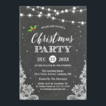 String Lights Lace Chalkboard Weihnachtsfeiertag P Einladung<br><div class="desc">Mit diesen vordefinierten Vorlagen können Sie Ihre Einladung ganz einfach so gestalten, dass Sie sie ganz individuell gestalten können. Für weitere Anpassungen klicken Sie bitte auf den Link "Weiter anpassen" und verwenden Sie unser benutzerfreundliches Designwerkzeug, um diese Vorlage zu ändern. Wenn Sie Thicker-Papiere / Matte Finish bevorzugen, können Sie den...</div>
