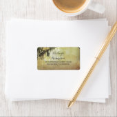 String-Lights Mossy-Baumzweige Adressaufkleber (Insitu)