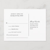 String Lights Navy Blue Song Request UAWG Postcard Einladungspostkarte (Rückseite)