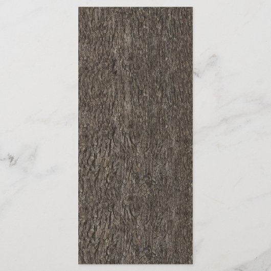 String Lights + Oak Tree Bark Wedding Menu Cards Menükarte (Rückseite)