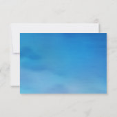 String Lights Palm Tree UAWG Wasserfarbe RSVP Karte (Rückseite)