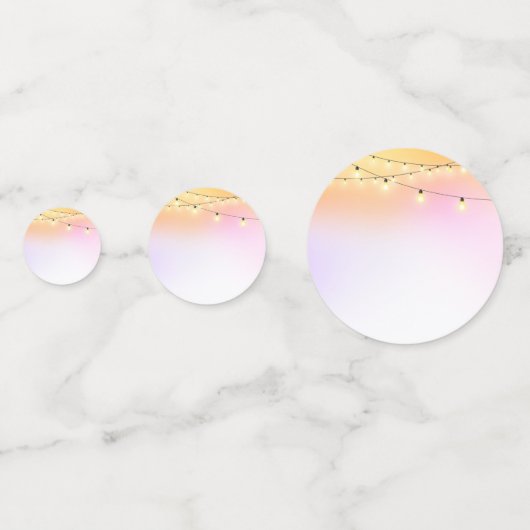 String Lights Pastels Confetti Konfetti (Vorderseiten)