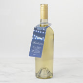 String lights Personalisiert Blue Wedding Vielen D Flaschenanhänger (Angewinkelt)