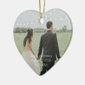 String Lights Personalisiertes Foto Keramik Ornament (Links)