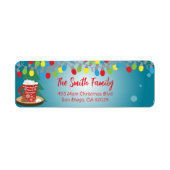 String Lights Red Tassen Winter Weihnachtsadresse (Vorne)