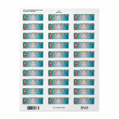 String Lights Red Tassen Winter Weihnachtsadresse (Vorne)