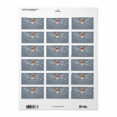 String Lights-Rücksendeadresse Adressaufkleber (Vorne)