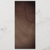 String Lights Rustic Wedding Menükarte (Rückseite)