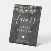 String Lights Rustikale Black Barn Wood Favoriten Sockelschild (Vorderseite)