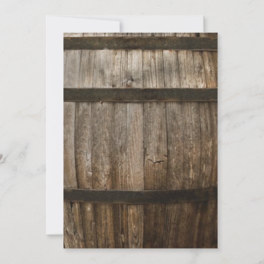 String Lights | Rustikale Ehe Einladung (Rückseite)