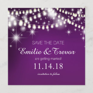 String Lights Save the Date   LILA Einladung