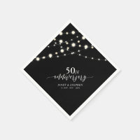 String Lights | Schwarzes 50. Hochzeitstag
