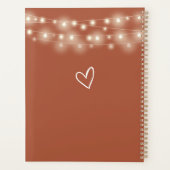String Lights Signature Script Terracotta Wedding Planer (Rückseite)