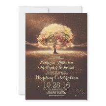 String Lights Tree Elegante Vintage Hochzeit im He
