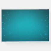 String Lights Turquoise Glitzer Wedbook Gästebuch (Rückseite)